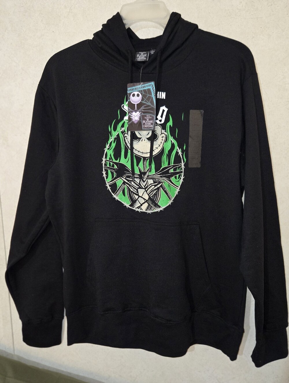 The Nightmare Graphic Black Hoodie - Jack Skellington Design